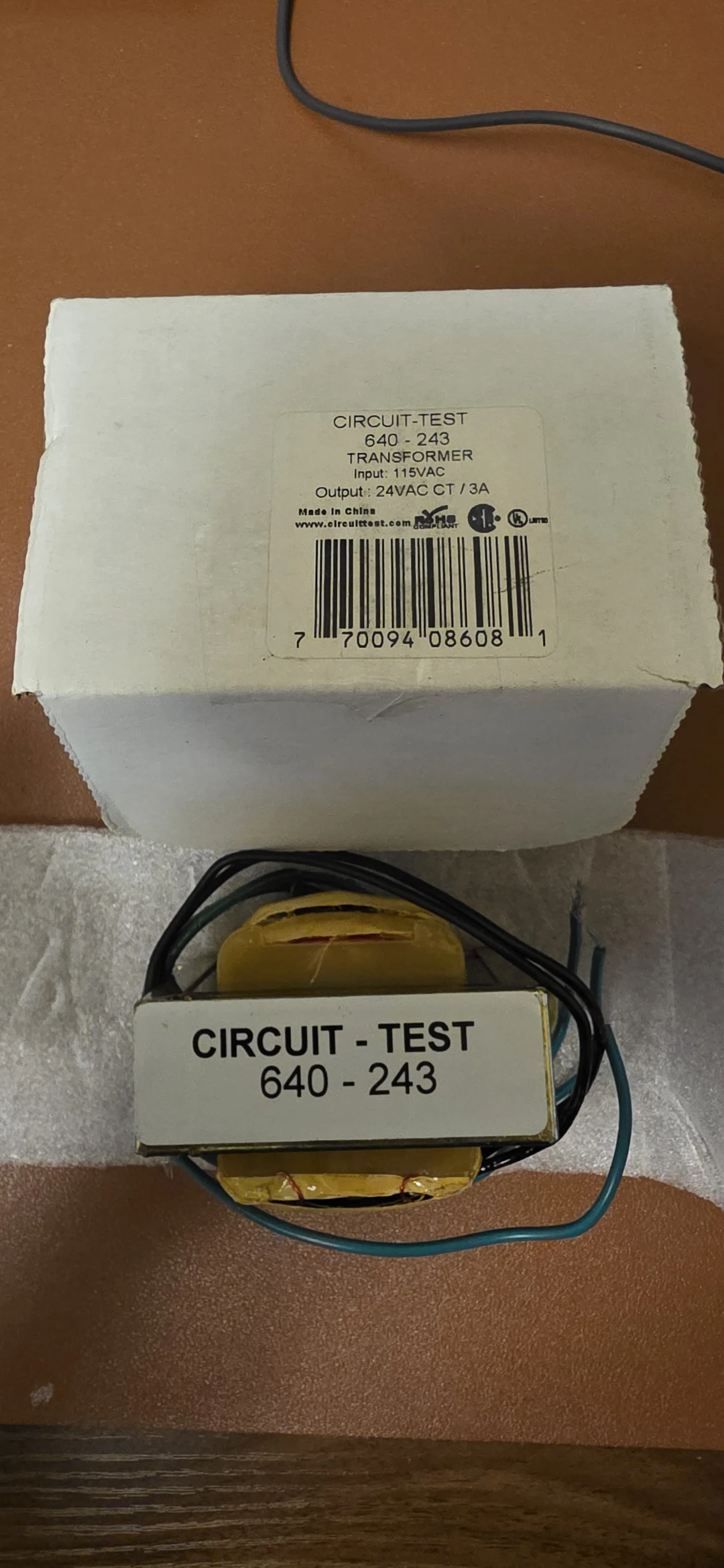 Circuit-Test 640-243 Transformer - photo 2