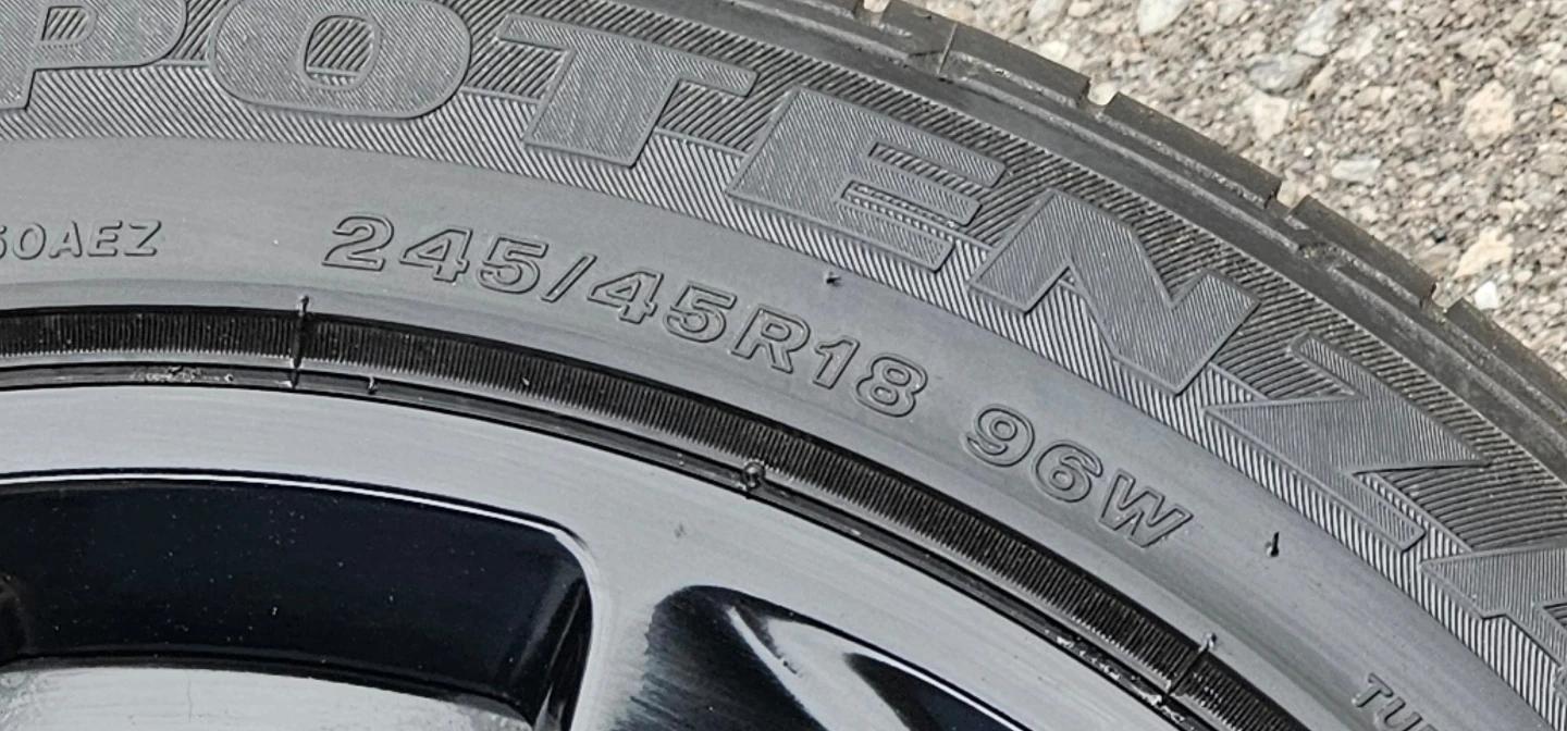 245/45 R18 SUMMER TIRES ON RIMS 5×114.3 - photo 3