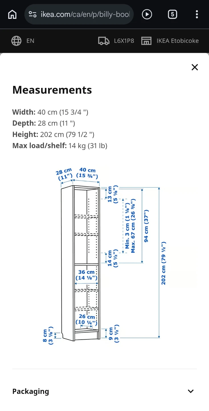 IKEA Billy Bookcase - photo 2