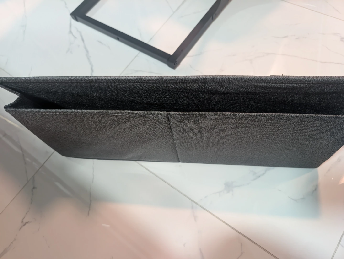 Dark Grey Fabric Storage Bin - photo 4