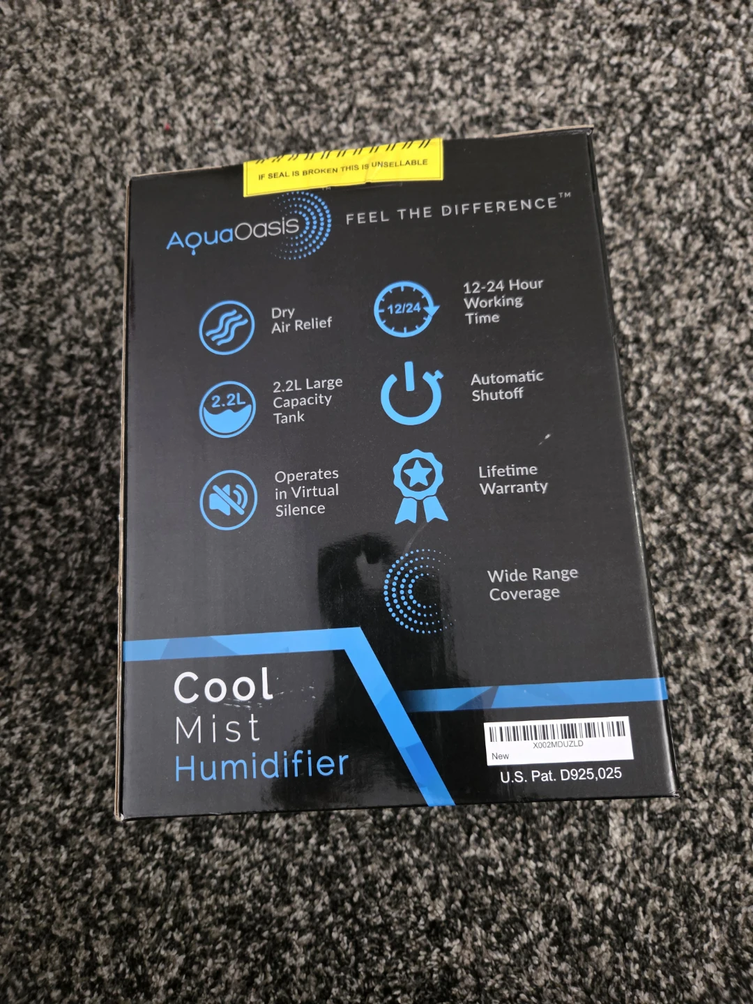 Aqua oasis cool mist humidifier - brand new - photo 3
