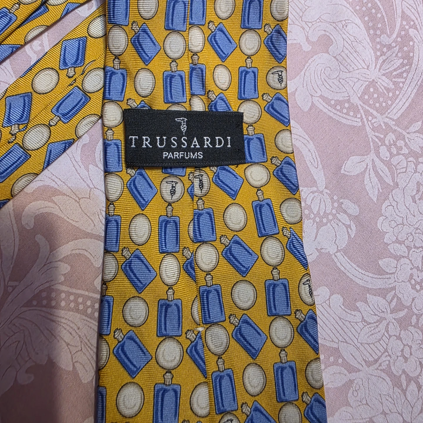 Trussardi Parfums Silk Necktie yellow and blue - photo 2