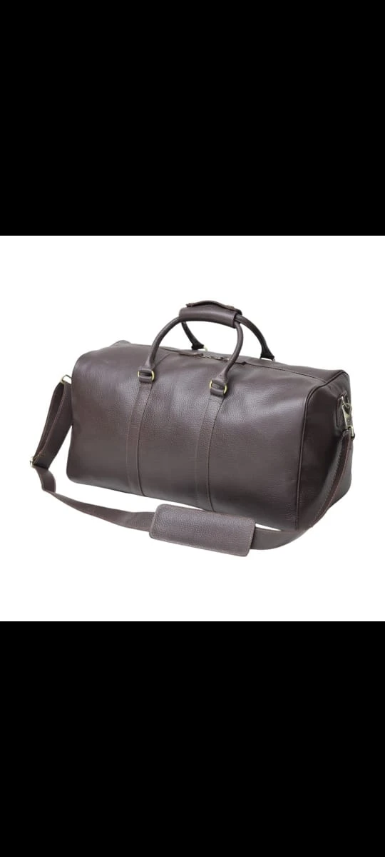 Genuine Leather Travel Duffel Bag - photo 3