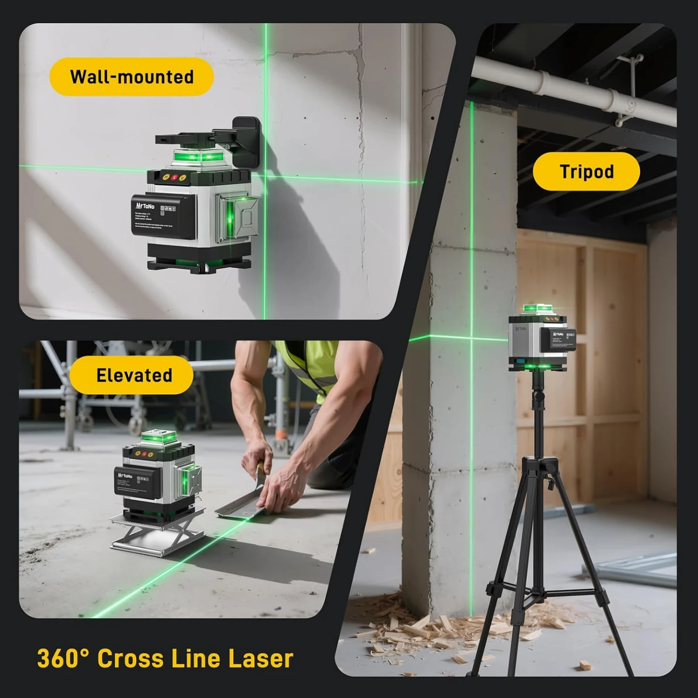 16-Line 360 Degree Self-Leveling Laser Level - photo 4