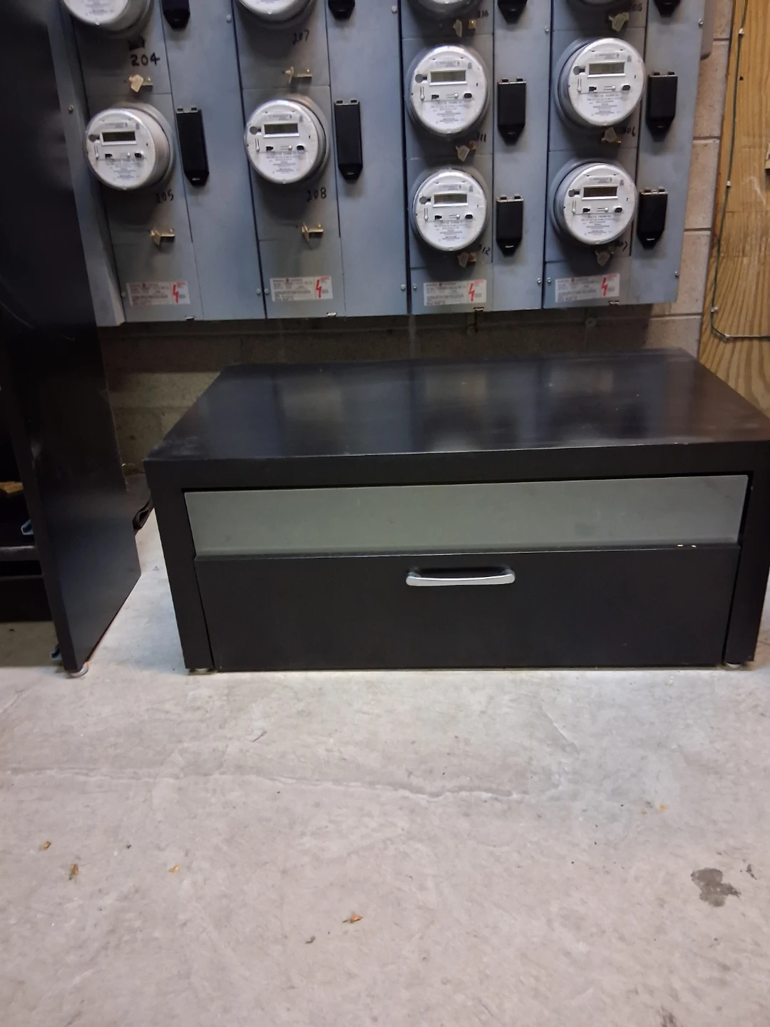 Modern Black and Frosted Glass Storage Set - photo 4