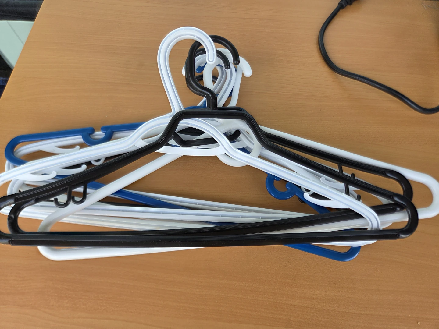 Assorted Plastic Clothes Hangers