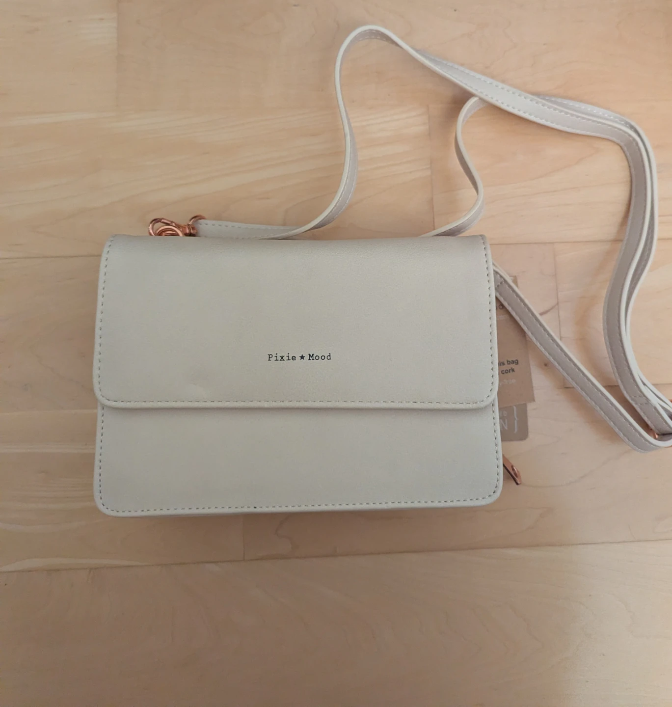 Pixie Mood Jane Wallet Purse - Plain Cork & Cream