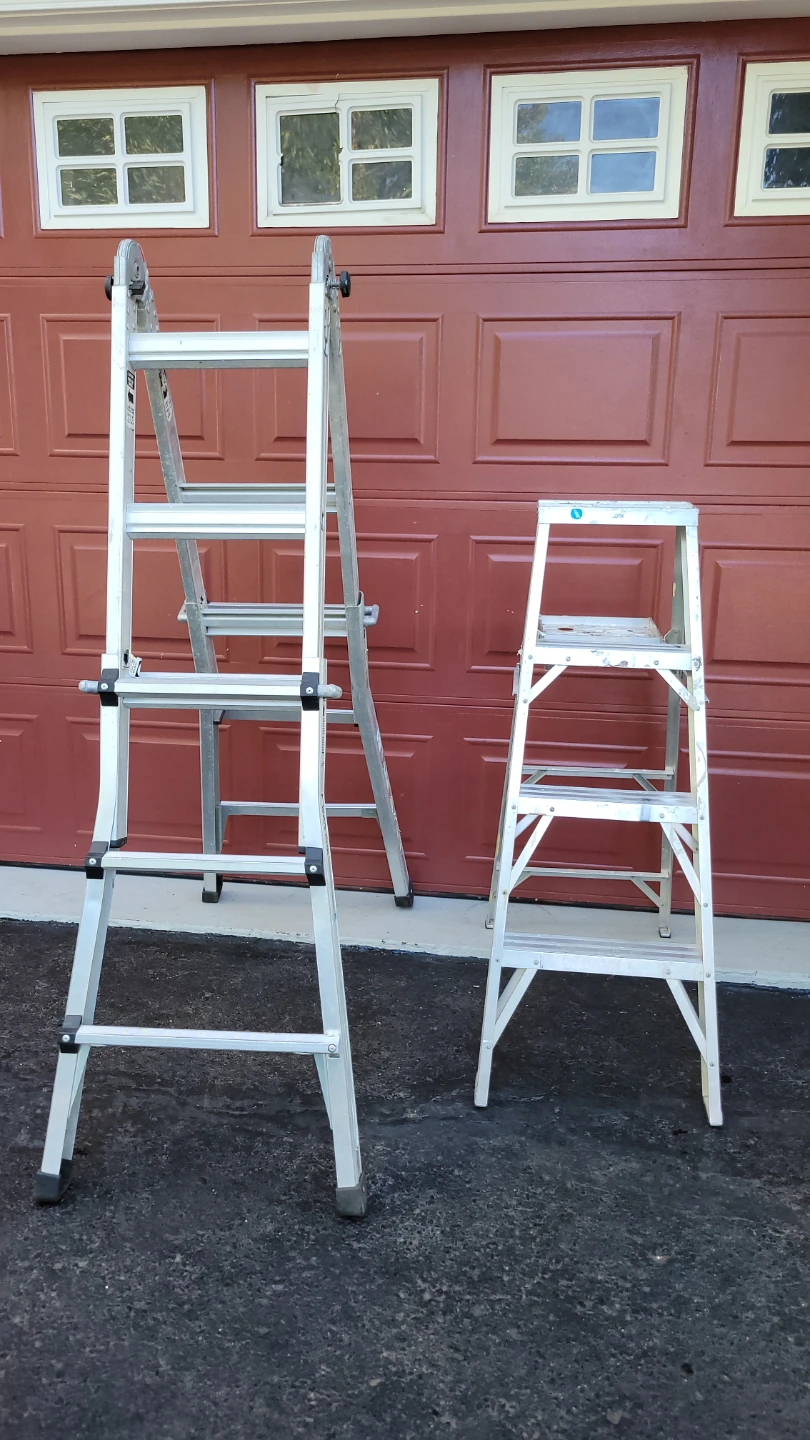 Multi and step aluminum ladders