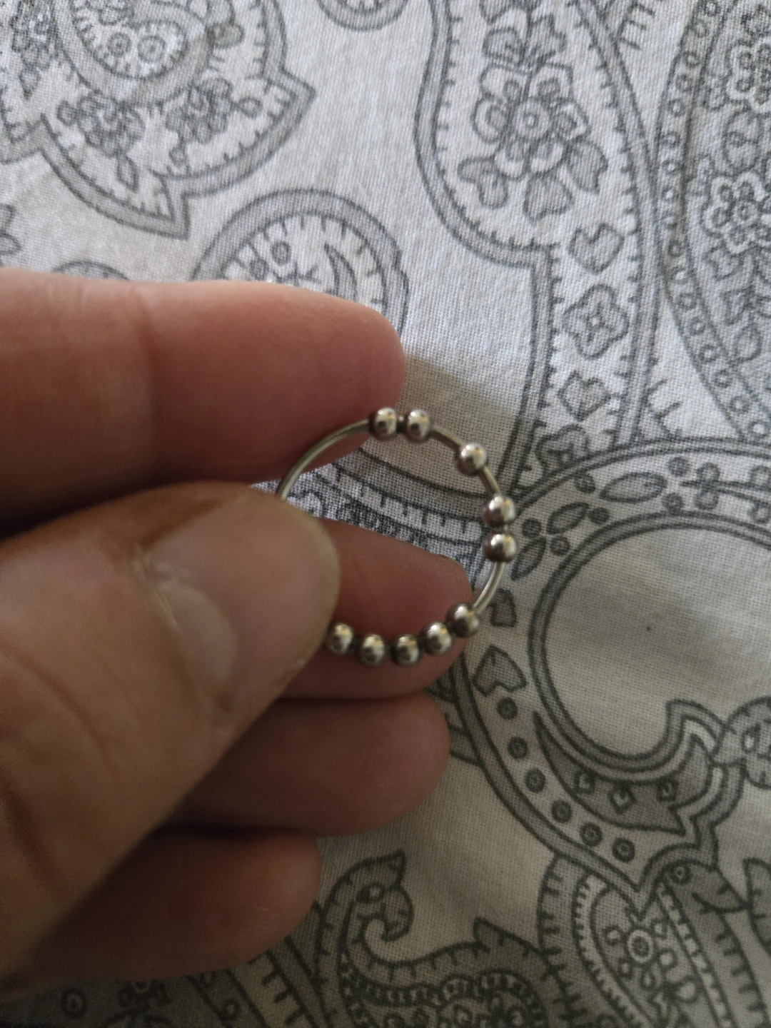 Silver 925 fidget anxiety ring size 7 - photo 2