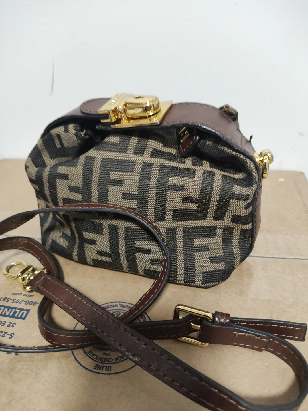 Fendi Zucca Print Crossbody Bag