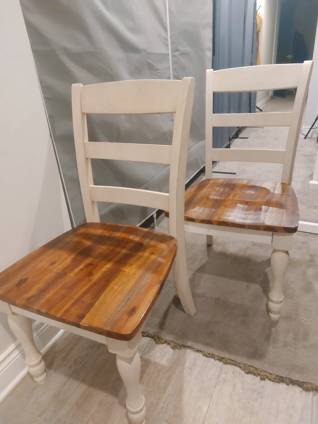Set of 2 Farmhouse Style Dining Chairs - photo 5