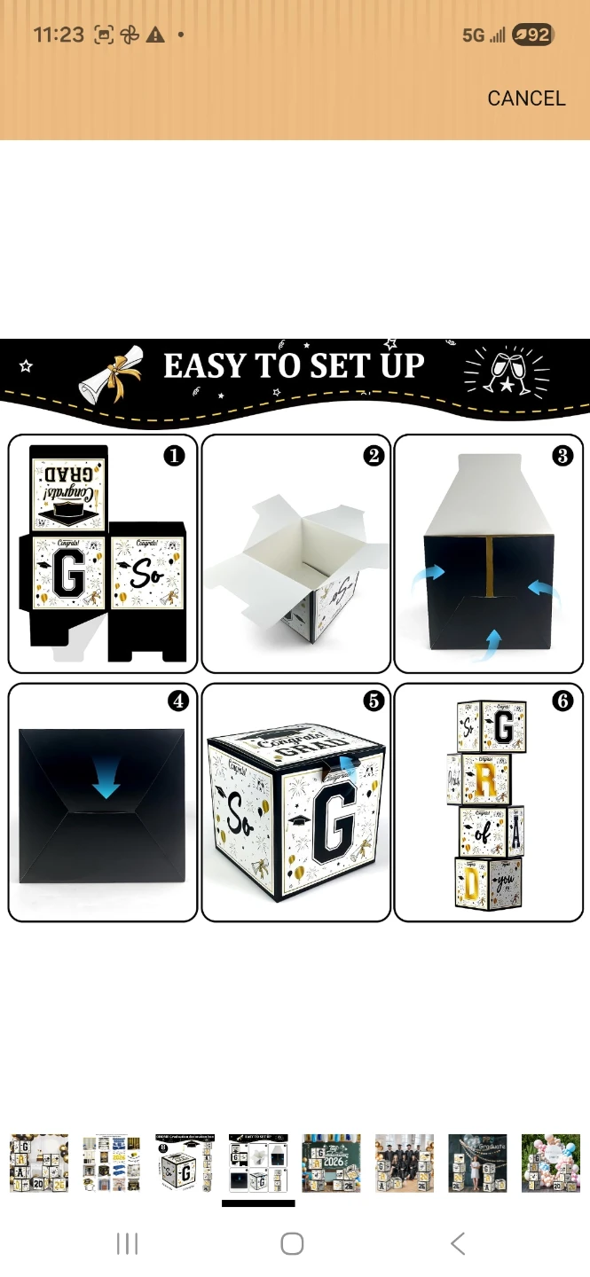 OHOME Graduation Decoration Boxes, 8 Pack - photo 3