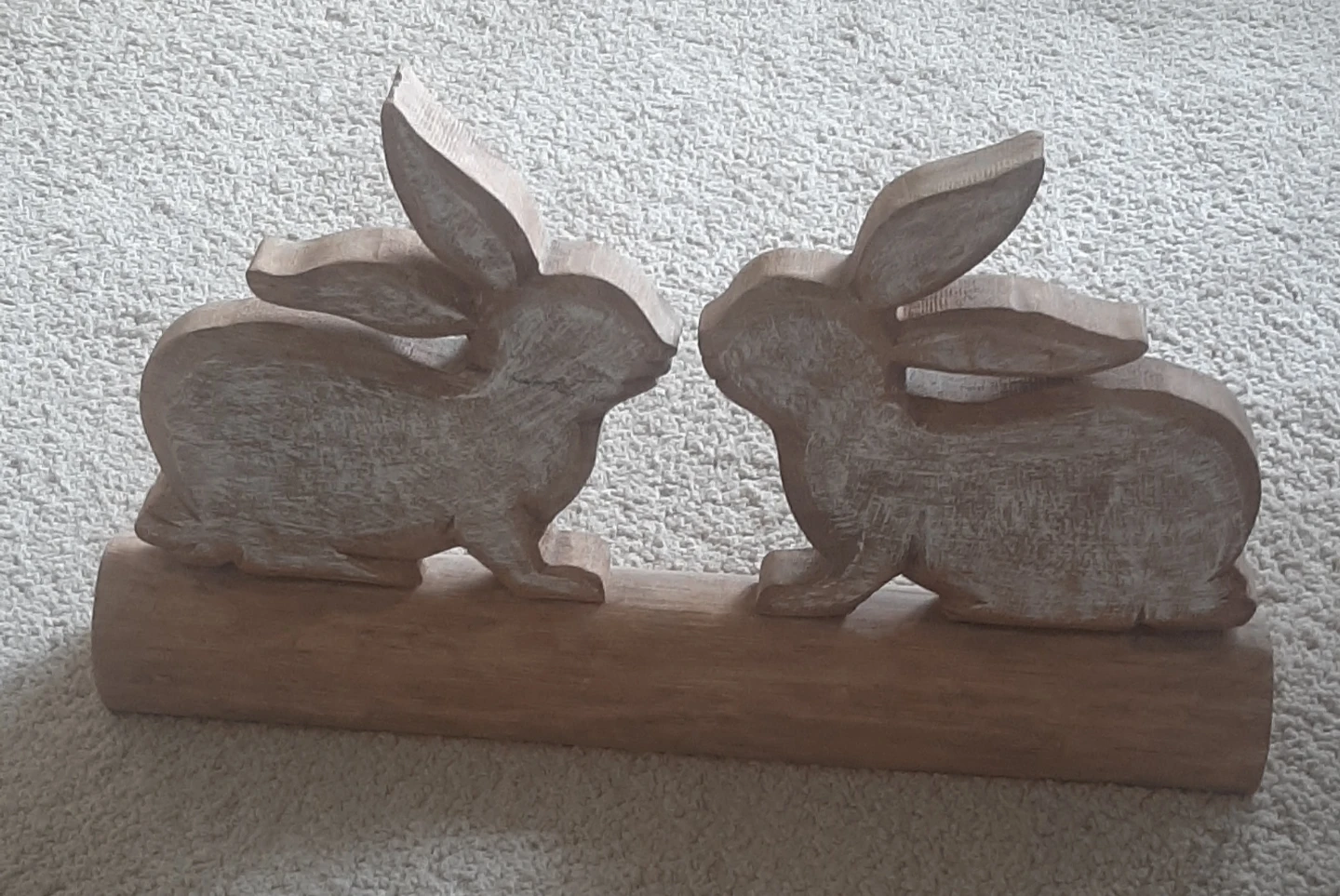 Rustic Wooden Rabbit Decor - photo 2