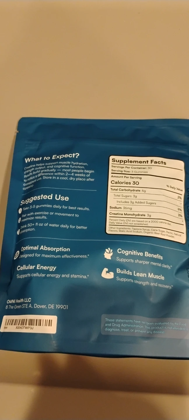 OMNI Creatine Monohydrate Gummies Watermelon - photo 2