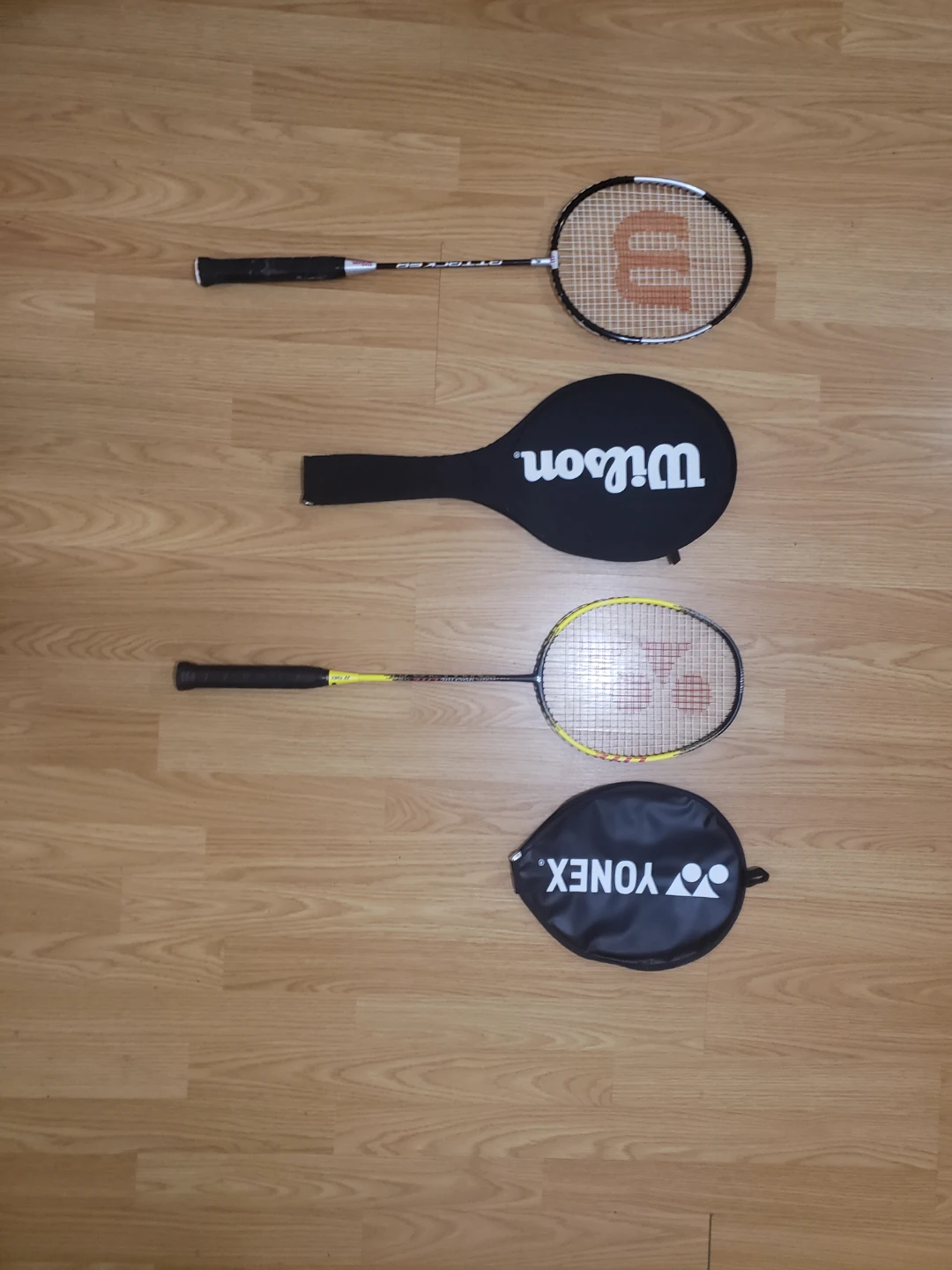 Yonex and Wilson Badminton Rackets