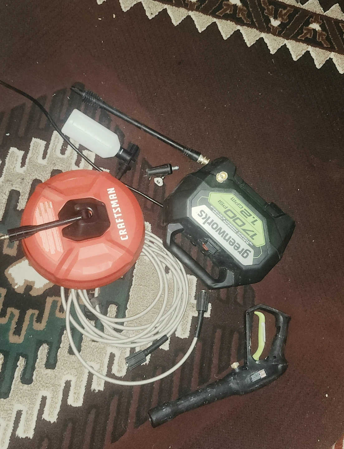 Greenworks Electric Pressure Washer with Surface Cleaner - photo 3