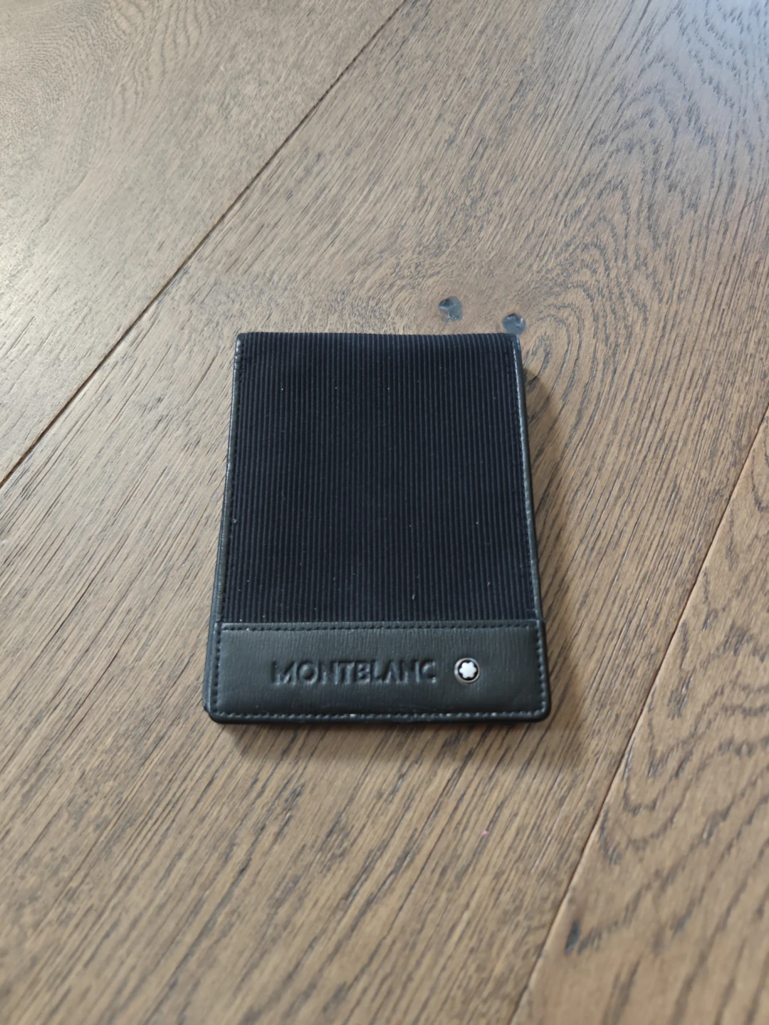 Montblanc Black Leather and Fabric Wallet