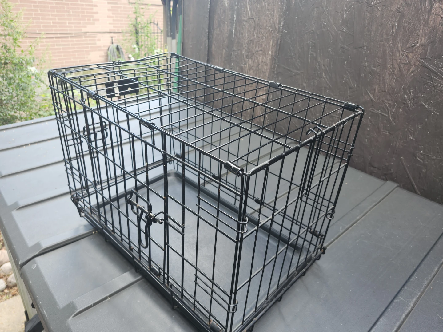 Black Wire Pet Dog Crate - photo 5
