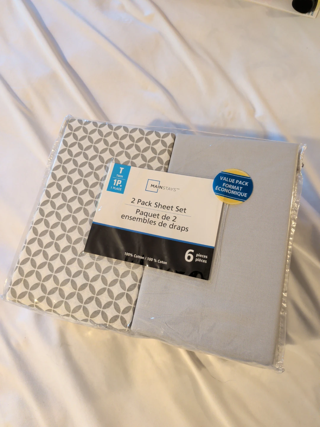 Mainstays 2-Pack Twin Sheet Set