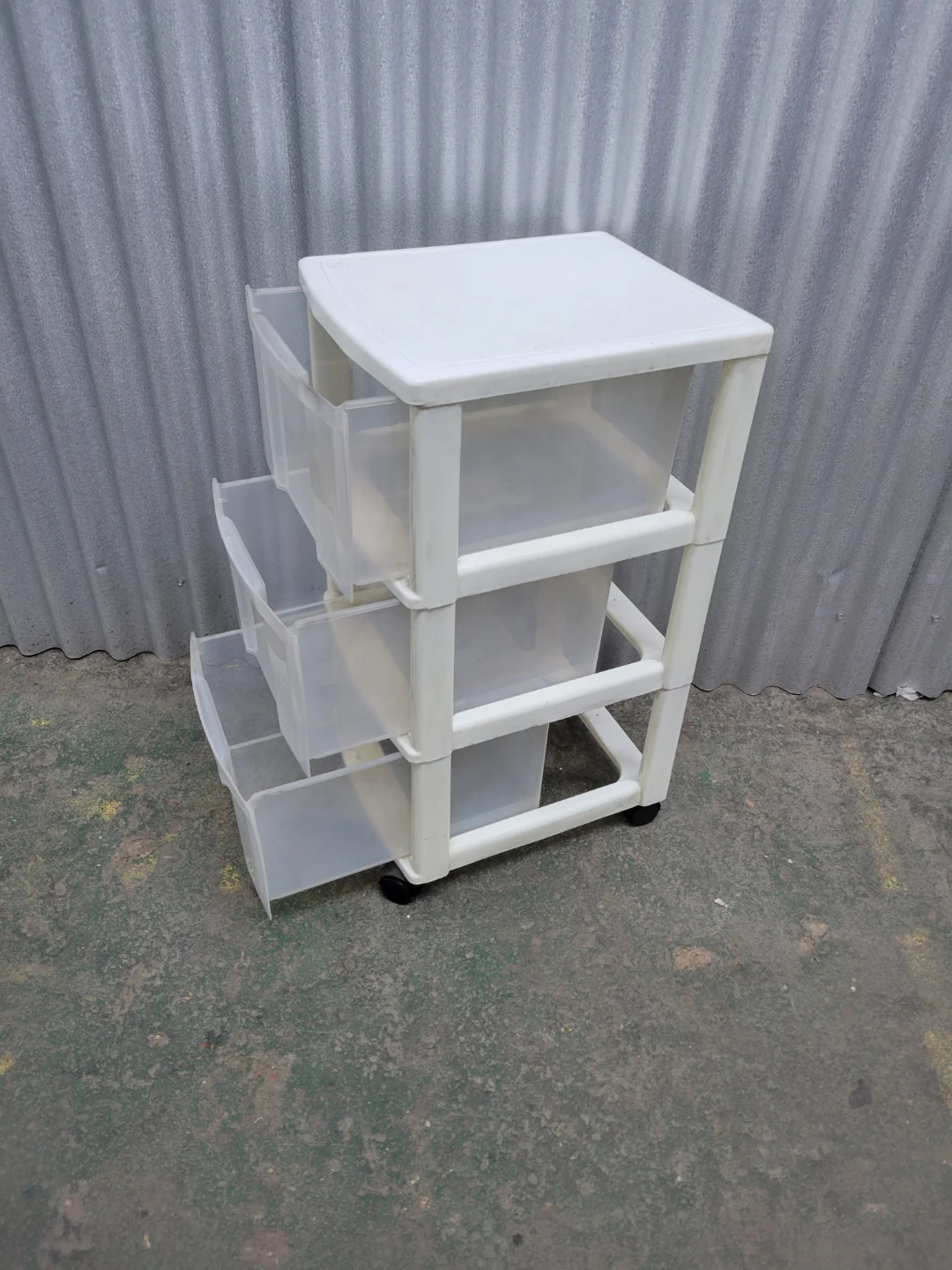 3-Drawer Plastic Storage Cart - photo 2