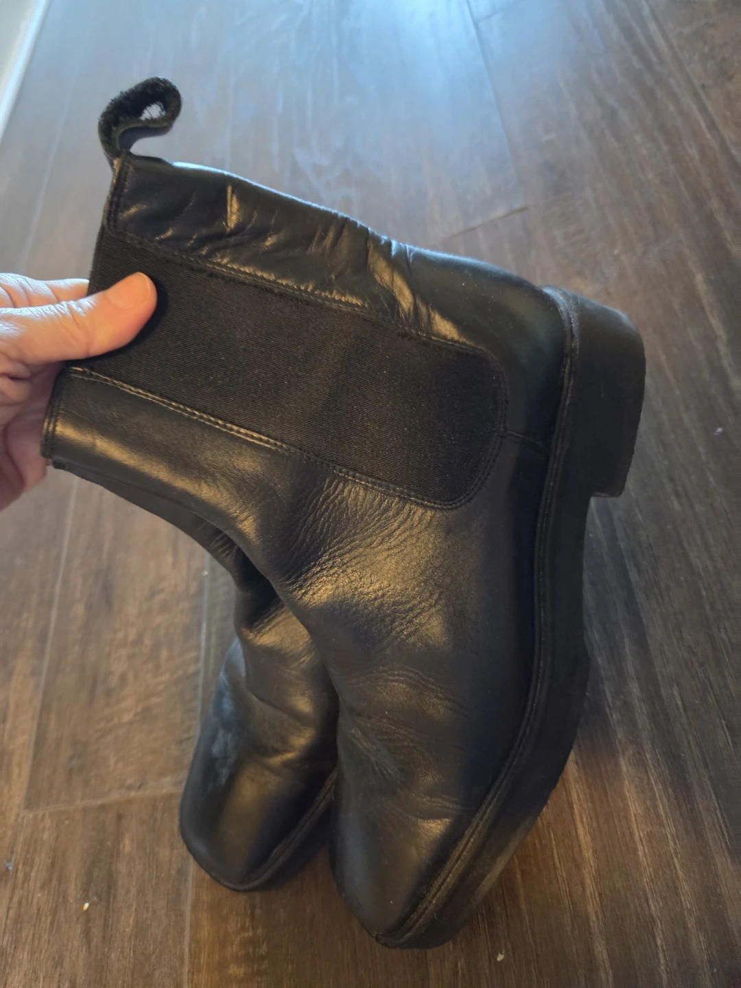 Black Leather Chelsea Boots - photo 2