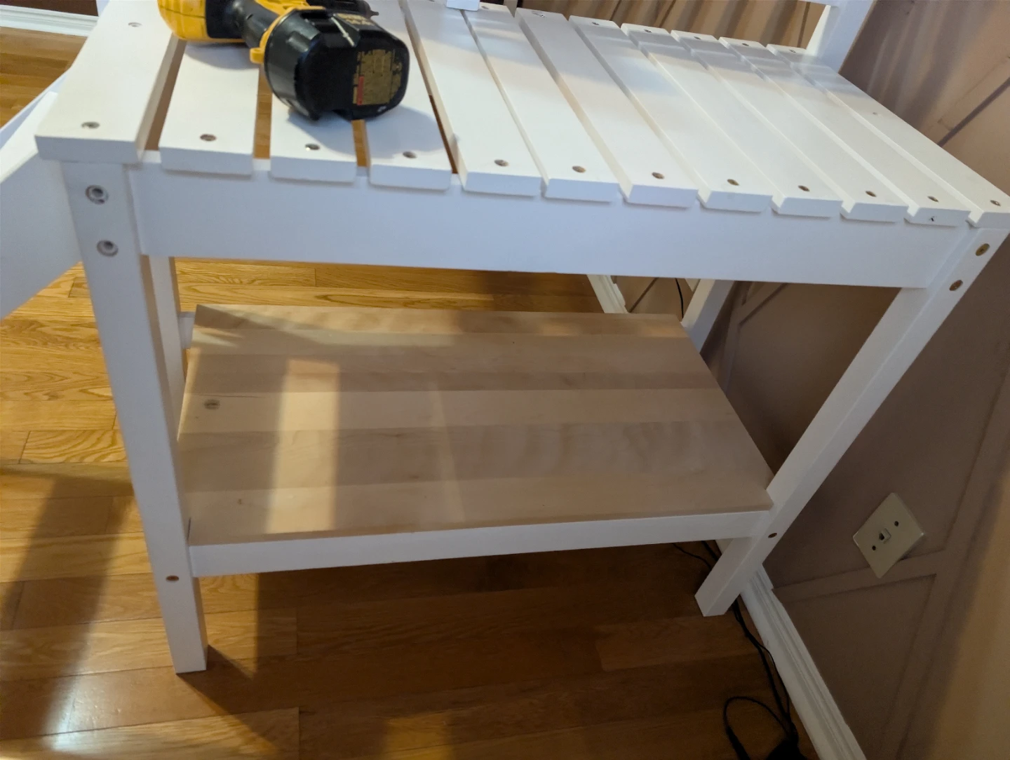White Wood Loft Bed - photo 4