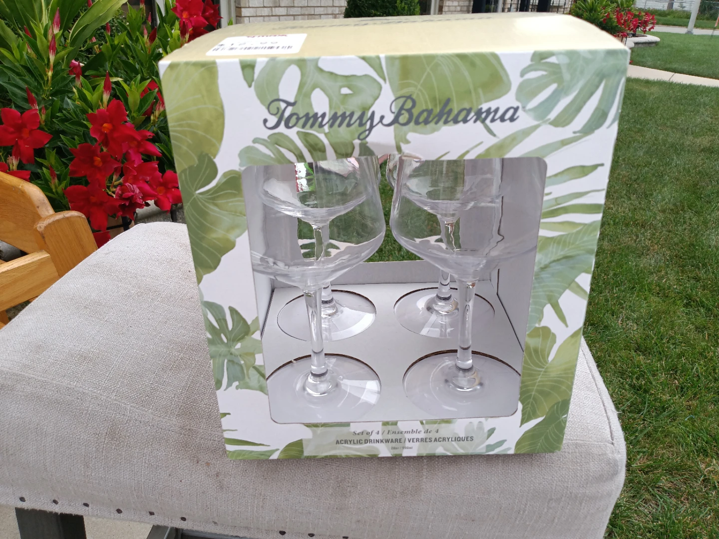 Tommy Bahama Acrylic Drinkware Set of 4