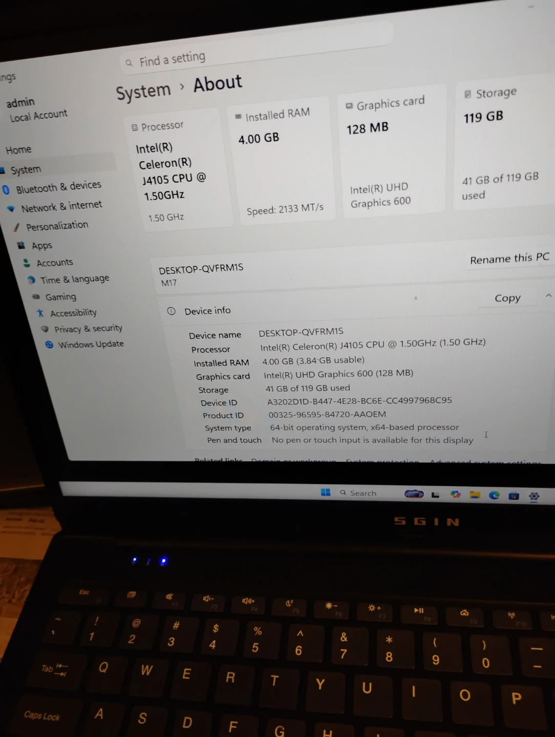 SGIN Laptop - photo 2