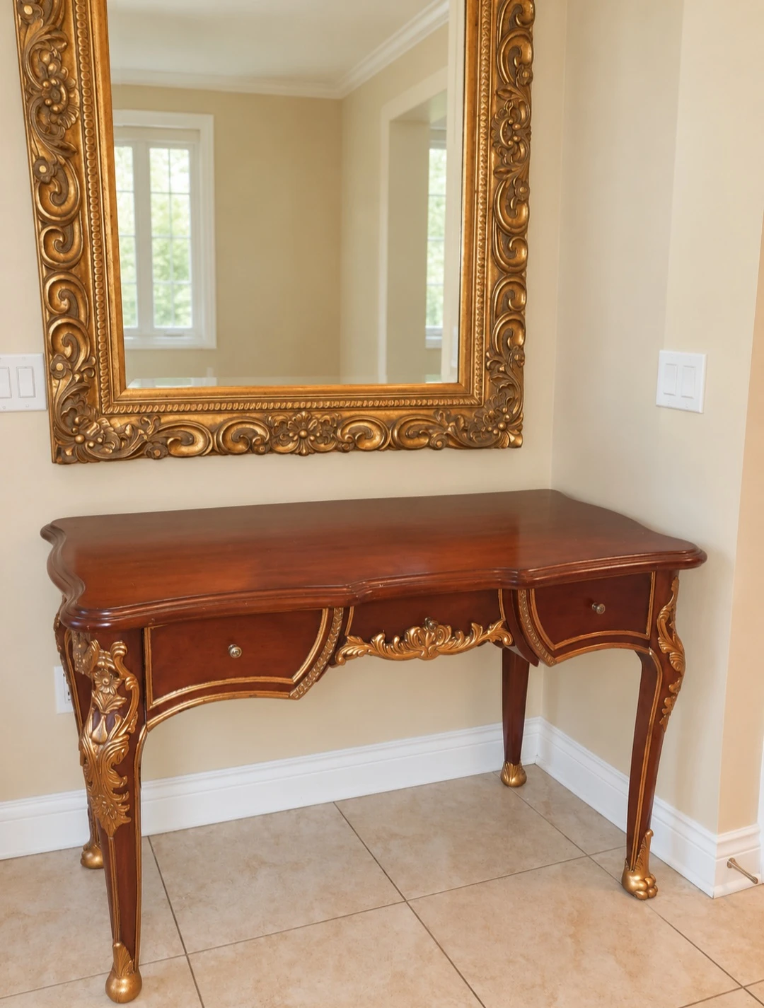 Vintage Louis XV Style Writing Desk - photo 2