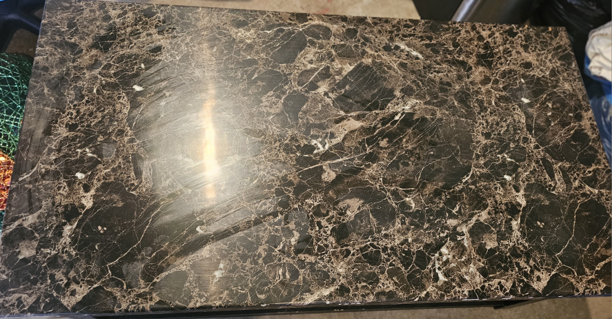 Faux Marble Top Coffee Table