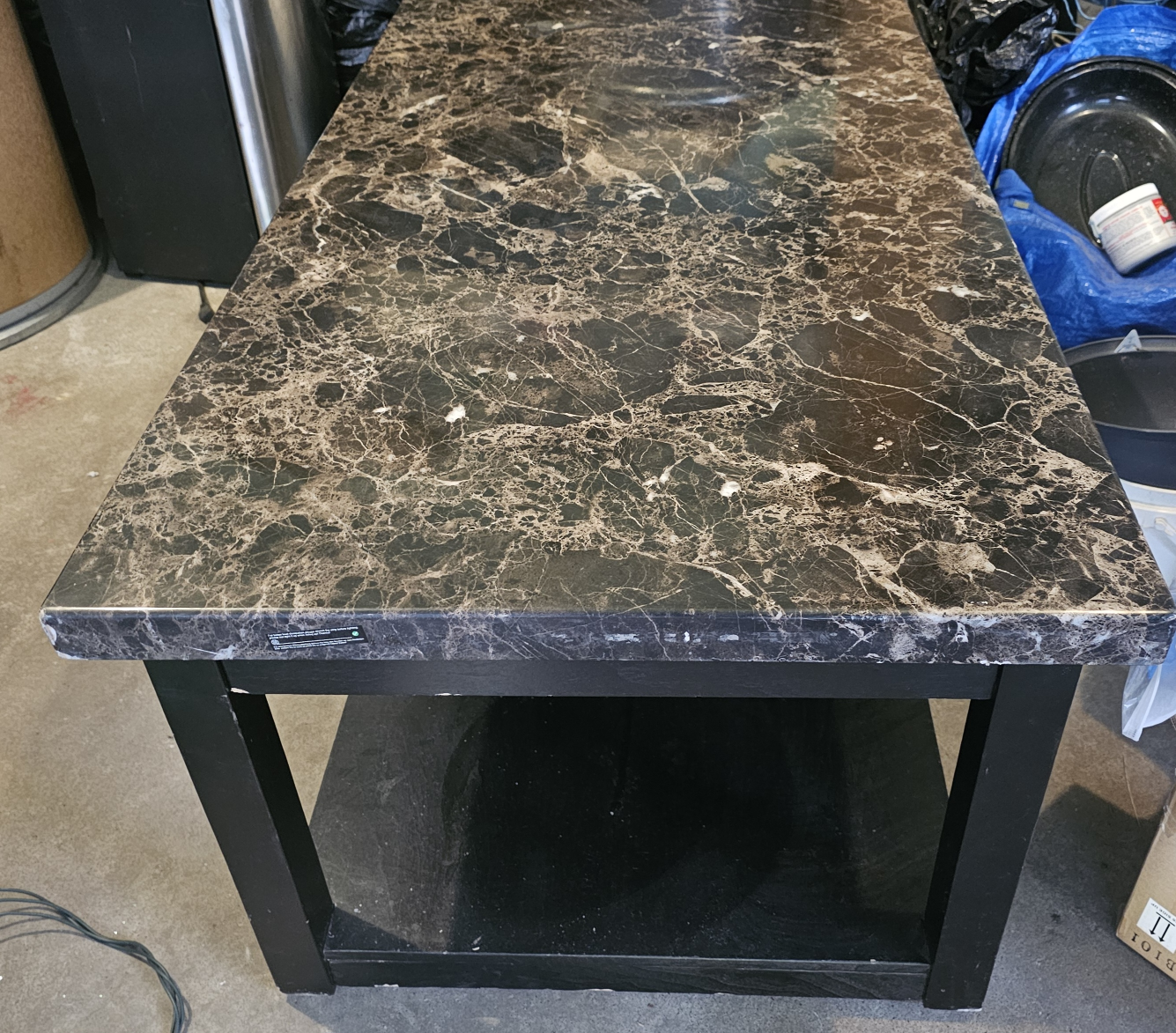 Faux Marble Top Coffee Table - photo 2
