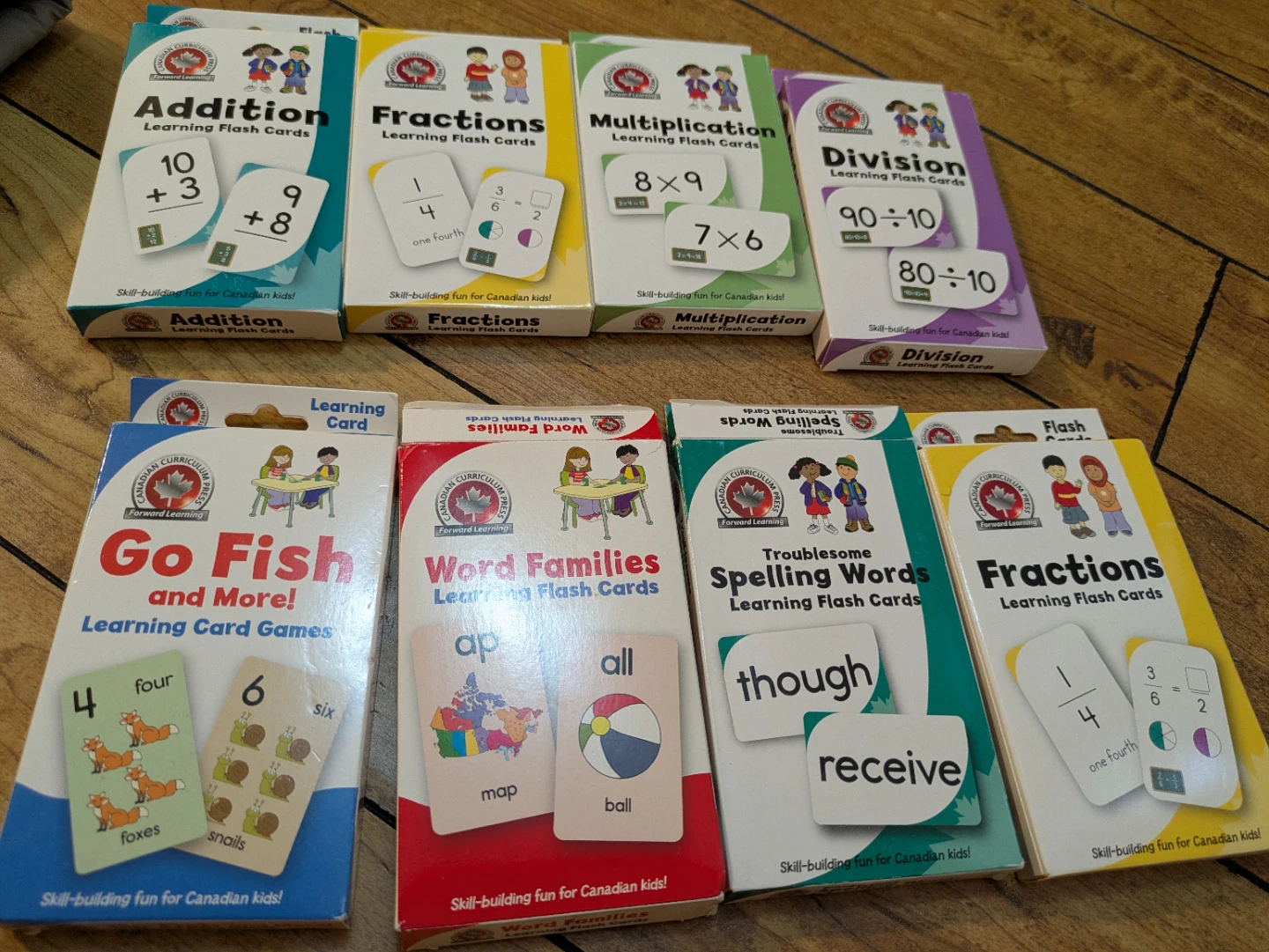 8 Sets of Canadian Curriculum Press Learning Flash Cards - photo 2