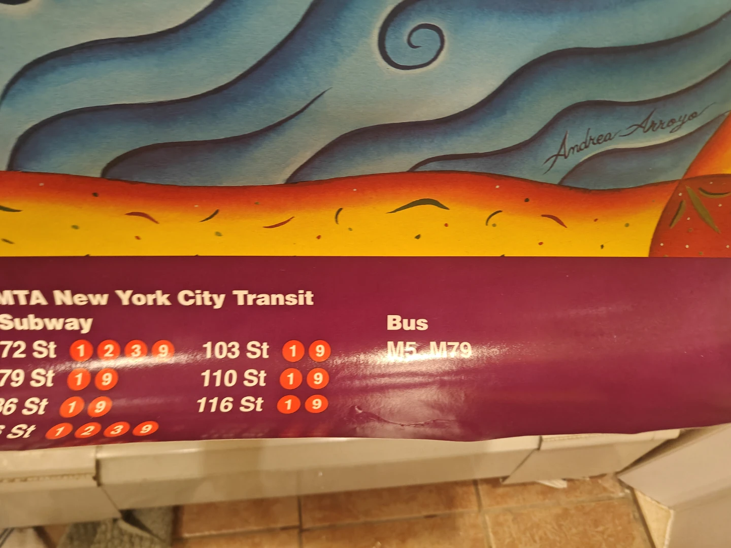 MTA Arts for Transit Riverside Park Poster - photo 5