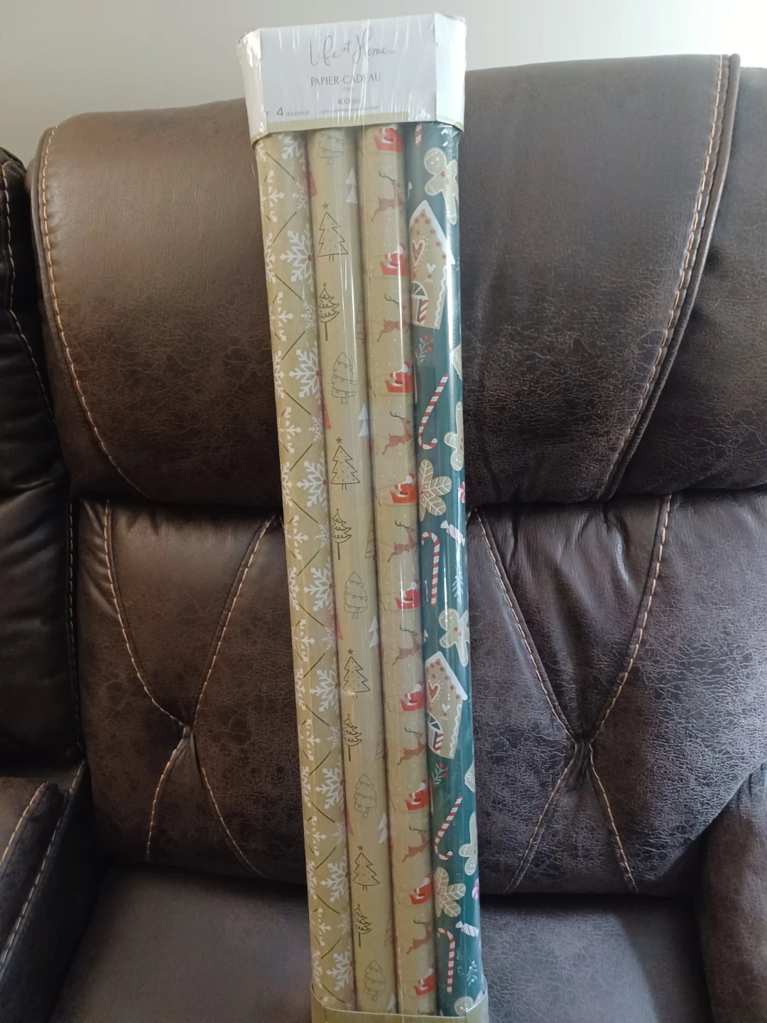 Life at Home Christmas Wrapping Paper 4-Pack