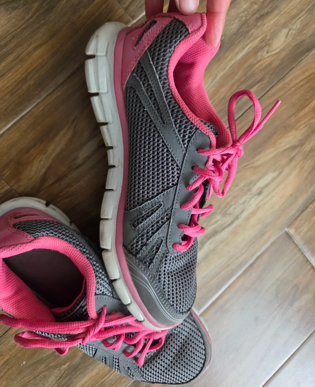 Skechers Flex Sole Sneakers - Grey/Pink - US Size 8 - photo 3