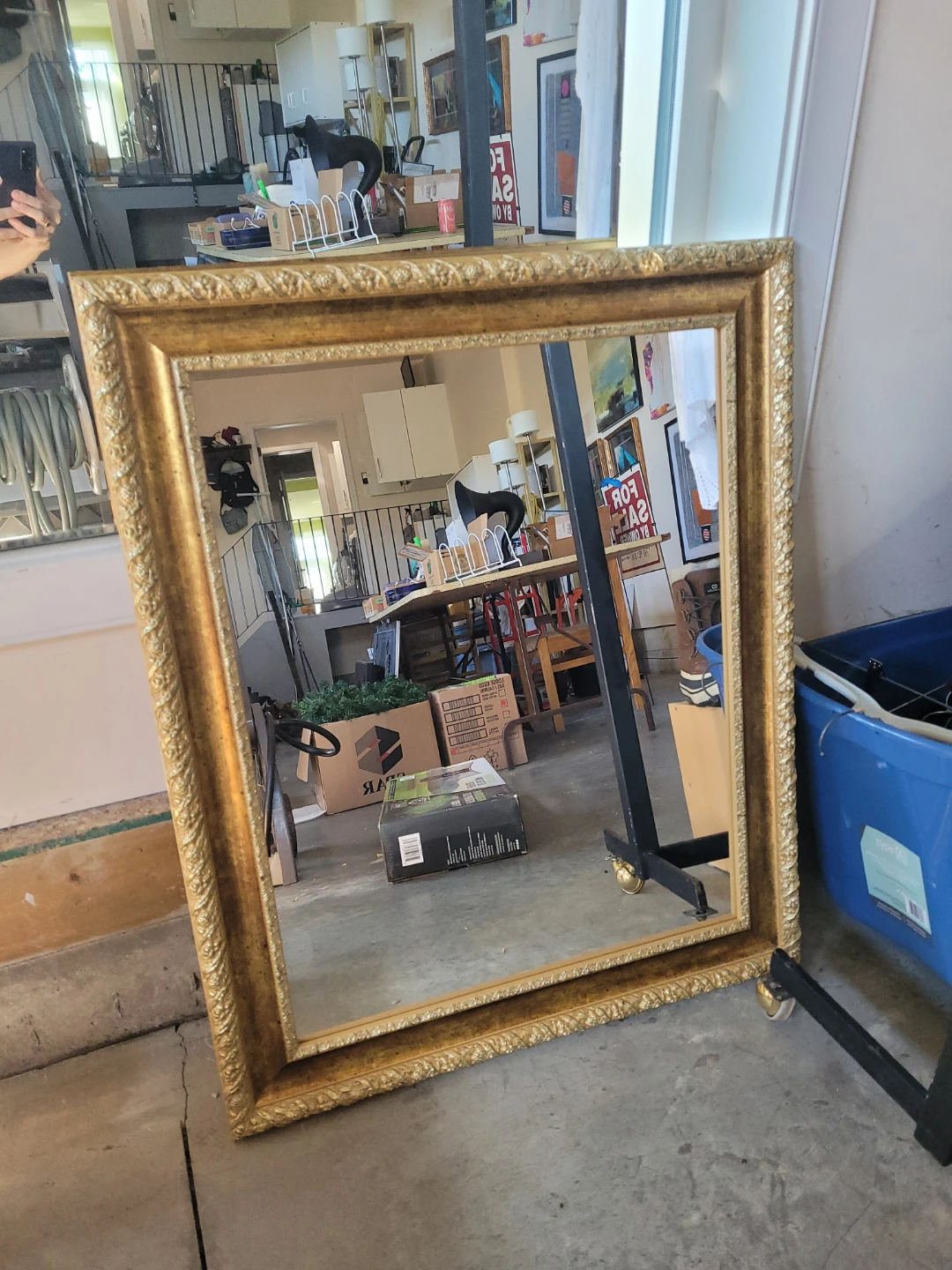 Large Gold Ornate Wall Mirror