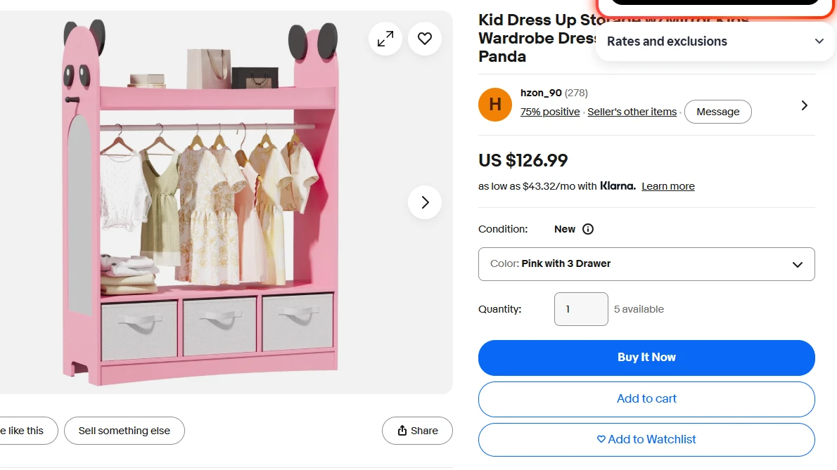 NEW  Toddler Armoire with Mirror - photo 5
