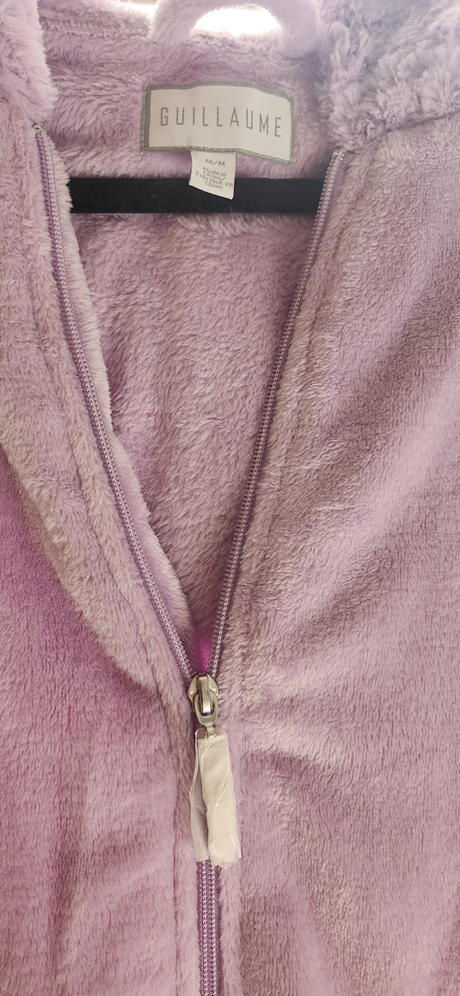 Guillaume Plush Zip-Up  Hooded Robe - Medium - photo 2
