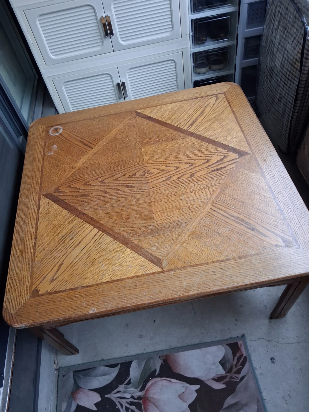 Wooden Square Coffee Table - photo 2