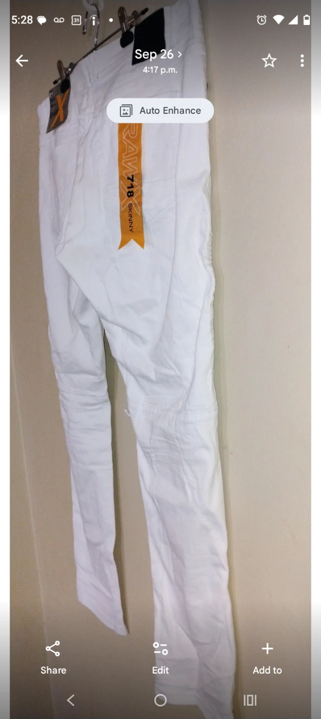 Raw X Skinny Jeans White Size 40 - photo 3