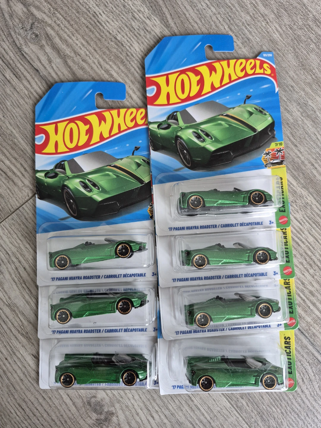 Set of 6 Hot Wheels 17 Pagani Huayra Roadster