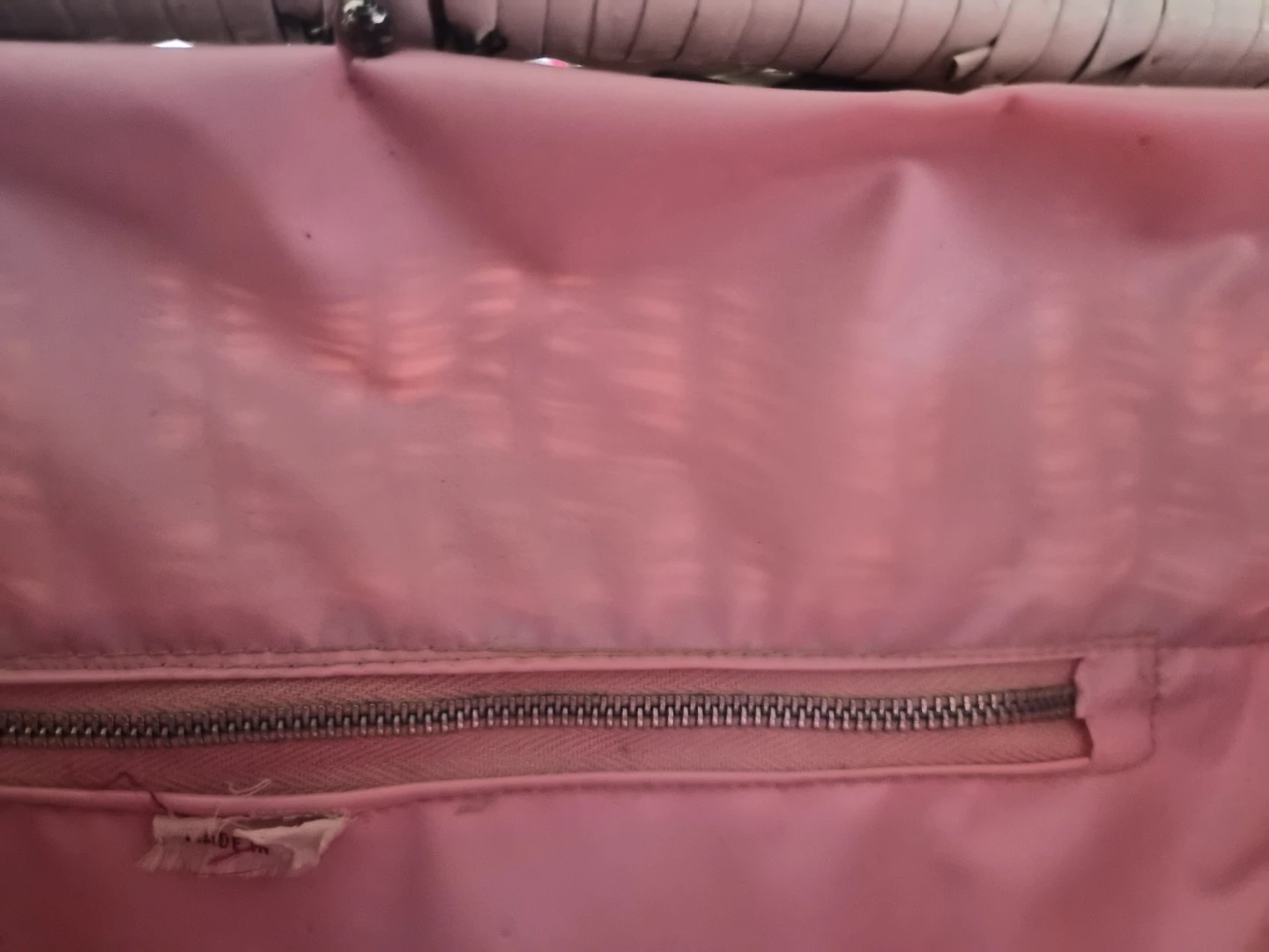 🏈Vintage Wicker Handbag with Pink Lining - photo 4