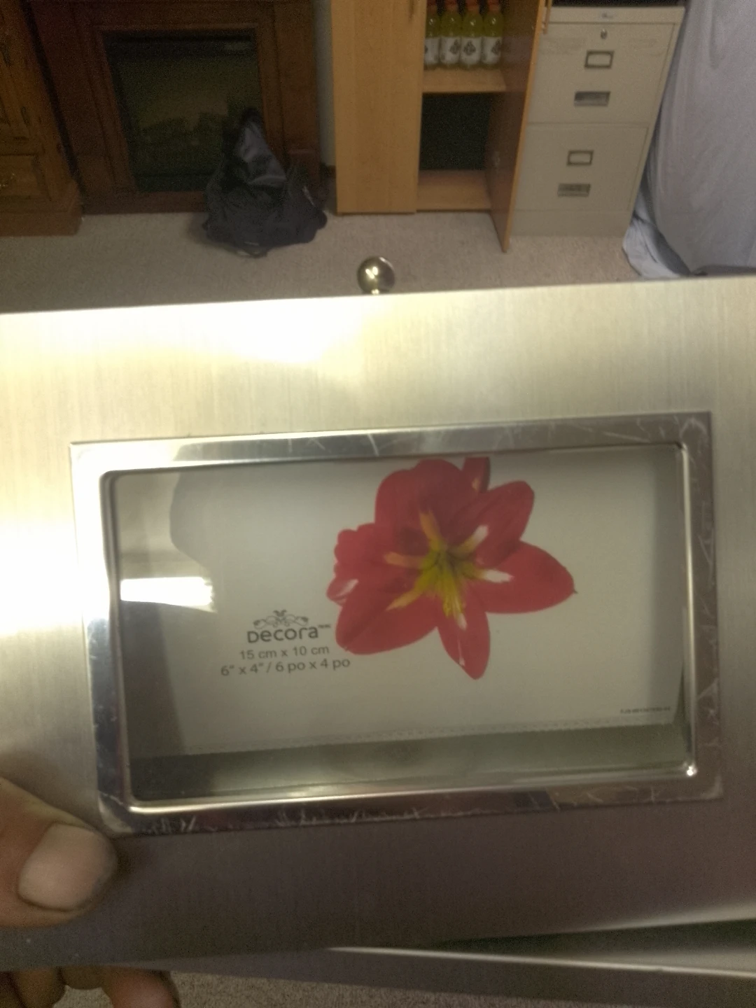 Decora Silver Metal Double Photo Frame
