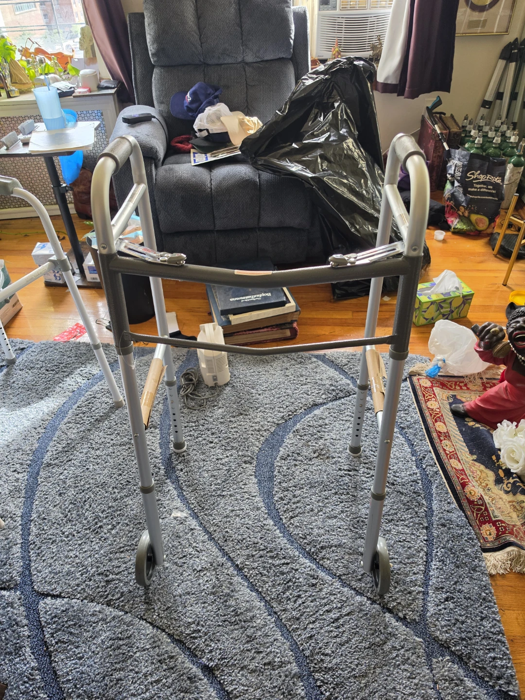 Folding Medical Walker with Wheels - photo 2