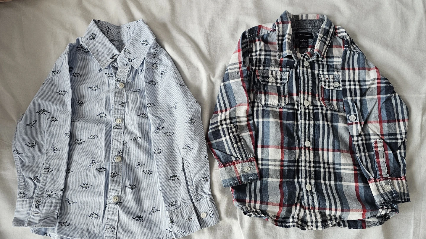 Two Long Sleeve Boys Shirts Size 3T