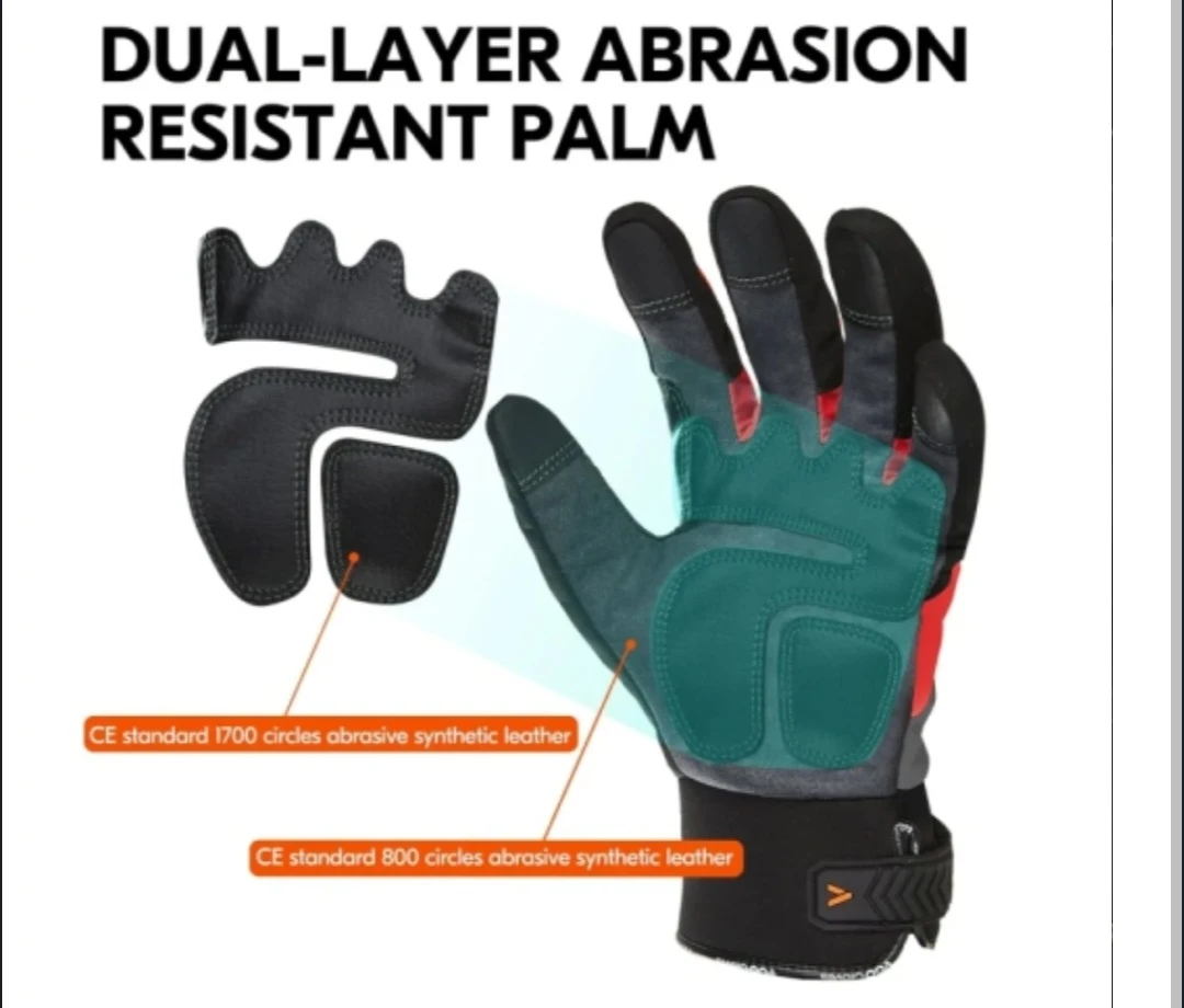 Vgo Women's Winter Mechanic Gloves - Size L - photo 4