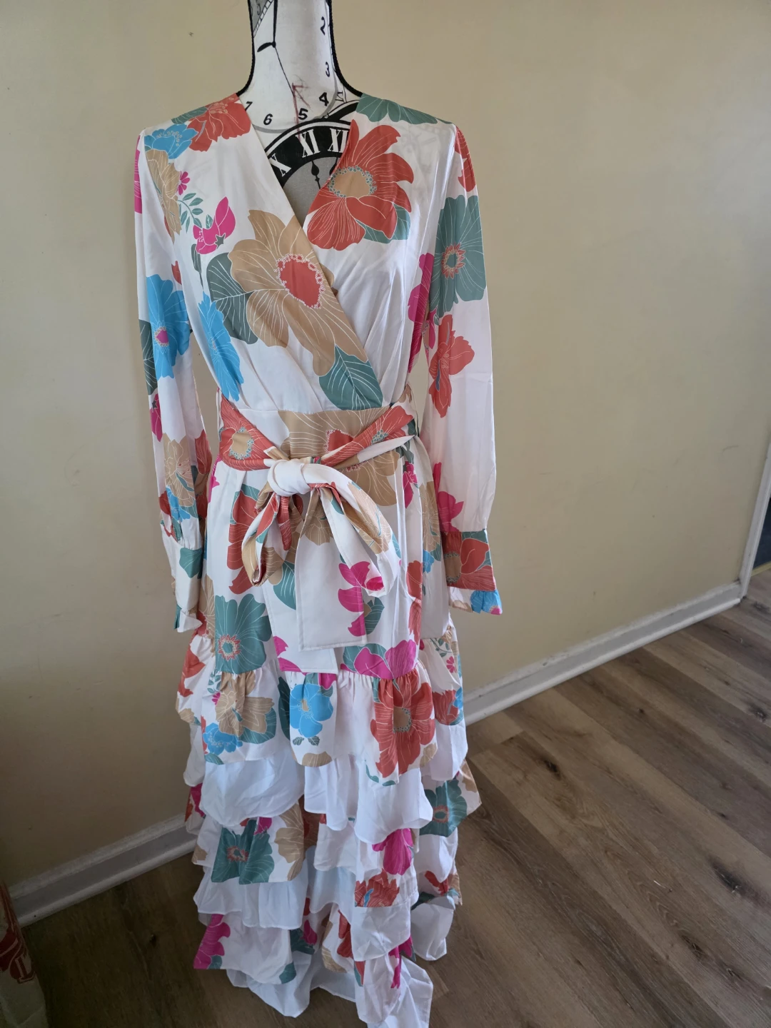 Floral Long Sleeve Maxi Dress