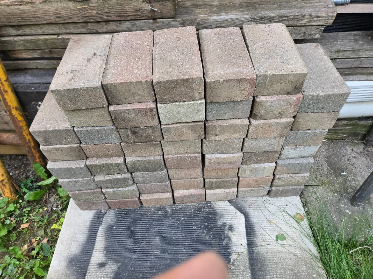 74 Concrete Paver Bricks 8X4"