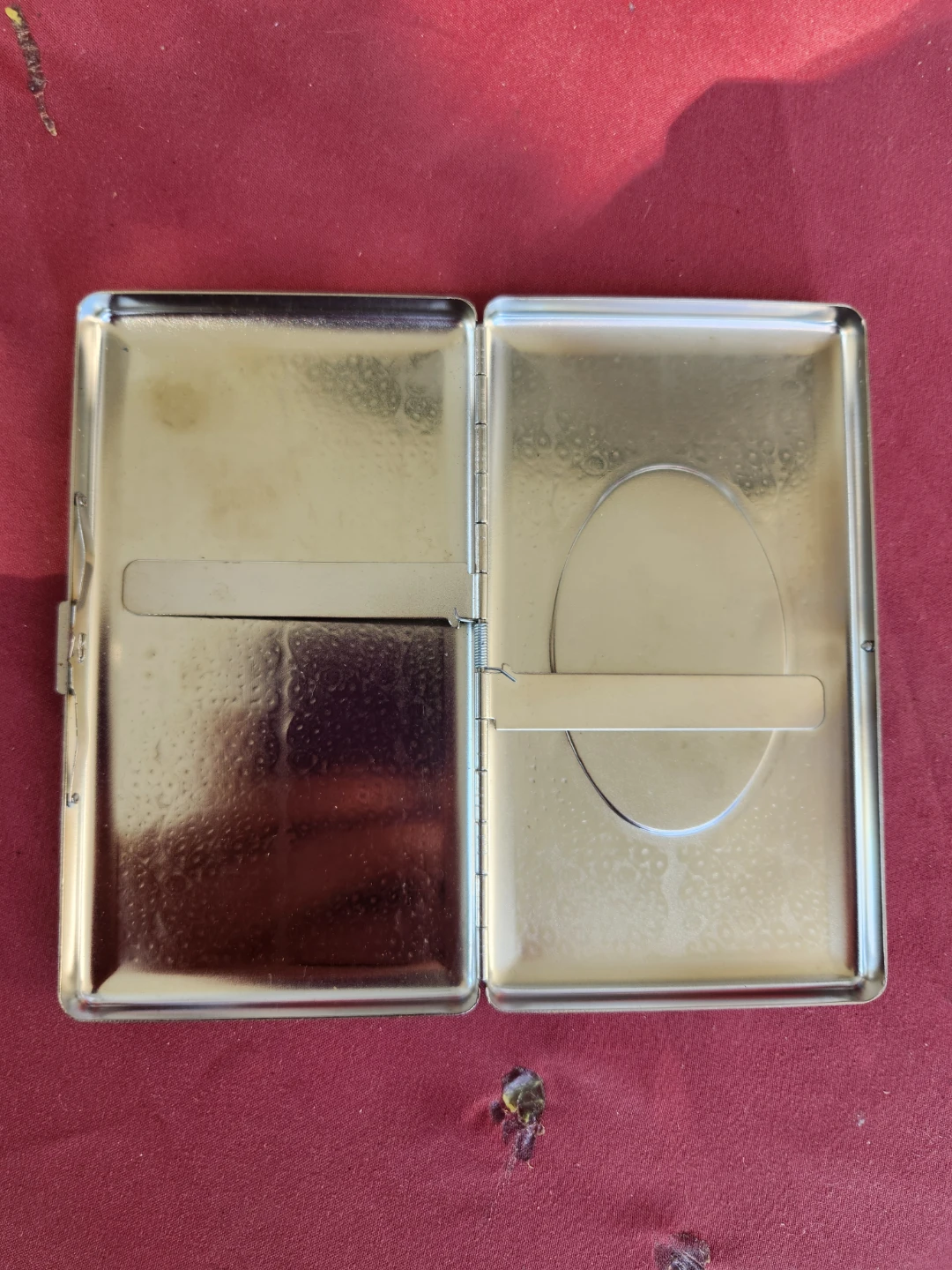 Vintage Cigarette Case with Moonlit Scene