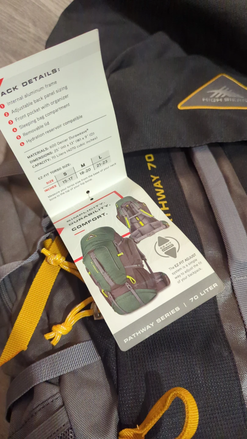 NWT - High Sierra 70L Backpack - photo 2